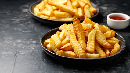 Homemade Crinkle Cut French Fries