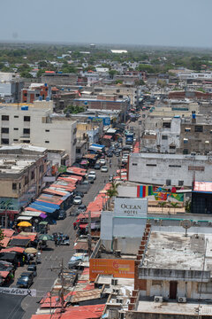 vistas panoramicas de la ciudad de Maicao tomadas desde el edificio mas alto de esta ciudad, comercial, Maicao,La guajira, Colombia, abril 13 de 2025