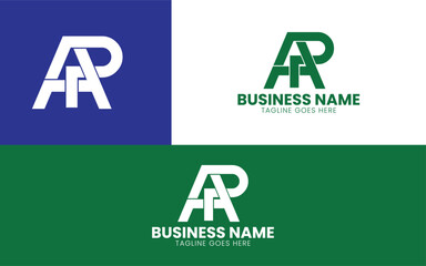 letter AP logo design vector template