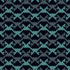 Seamless pattern. Geometrical ornament. Mosaics backdrop. Tiles wallpaper. Ethnic motif. Geometric background. Digital paper. Ethnical textile print. Abstract web design. Vector art work