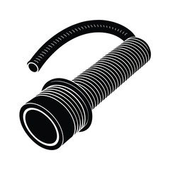 Isolated Electrical Conduit on White Background