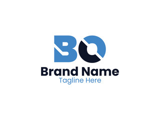 Creative modern initial letter BO logo vector