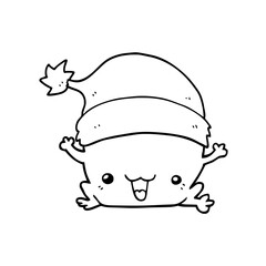 coloring page of funny cartoon dog