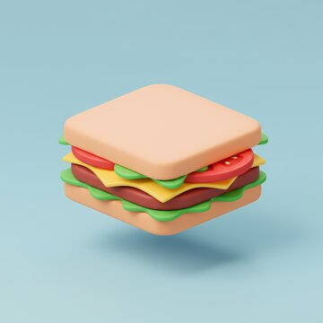 sandwich with ham and cheese