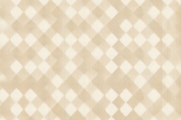 Fototapeta premium Seamless diamond textured pattern in neutral beige tones creating a repeating geometric surface suggesting tactile sensation architectural wallpaper and calm minimalist design in decorative style