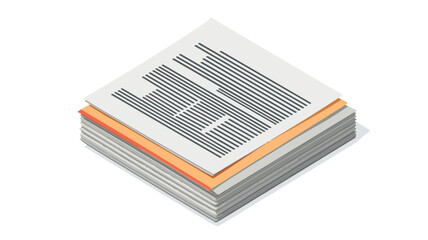 Newspaper Information Isolated Icon Vector Illustration