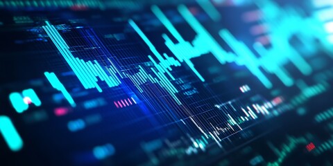 Digital Financial Market Data Visualization with Dynamic Graphs and Trading Indicators : Generative AI