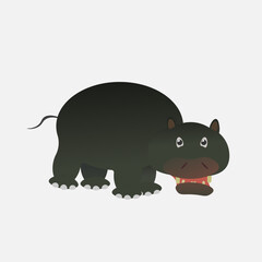 Flat style illustration by Hippopotamus