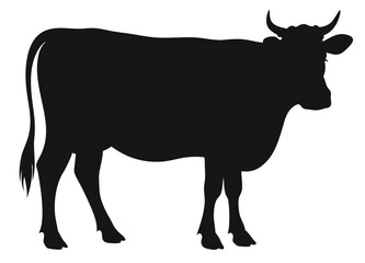 Cow Silhouette - Classic Livestock Outline