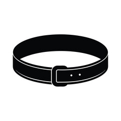 black leather belt