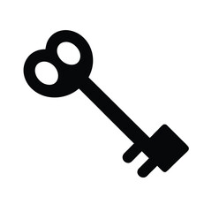 key isolated on white background