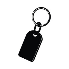 keychain on white background