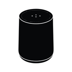 smart speaker on white background