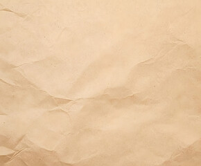 Beige brown paper texture with subtle folds for packaging mockups, background design, or eco product presentation