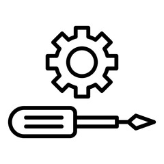 Maintance outline icon