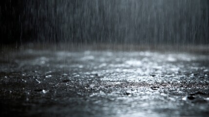 Heavy rain. Rainy background