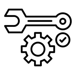 Maintance outline icon