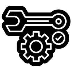 Maintance solid Glyph icon