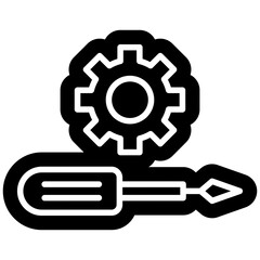 Maintance solid Glyph icon