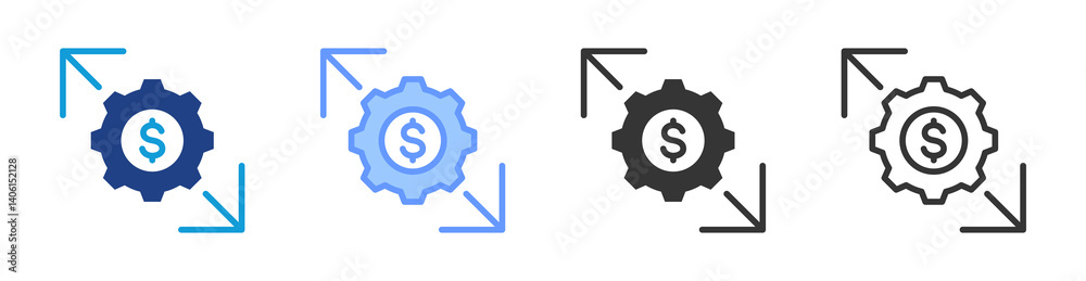 Aufkleber Expansion icon set multiple style collection