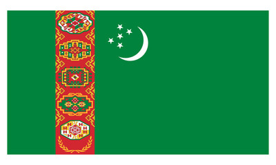 national flag of Turkmenistan