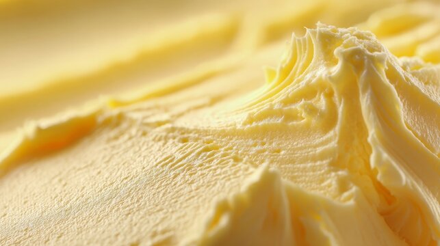 Creamy butter texture closeup. Food background