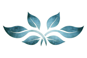 Fototapeta premium Organic natural flow infinity logo featuring leaflike elements symbolizing sustainability balance offering a spacious layout for ecofriendly themes, isolated transparent background, PNG CUT OUT
