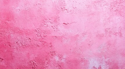 Freshly painted pink color wall texture background