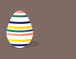 Oeuf de pâques brun