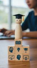 Education Success: Building Blocks for Learning, Knowledge, & Graduation. Achieve Academic Goals with Skills & Growth!