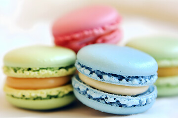 Fototapeta premium Close Up Colorful Macarons