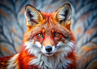 Obraz premium Marbled Red Fox - Stunning Wildlife Photography