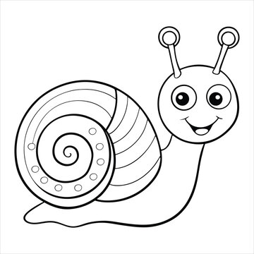 recommend clip art: Cute Snail Coloring Page For Kids