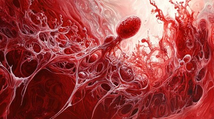 Red and flaky texture overlay on fabric to mimic the irritation and itchiness of fungus