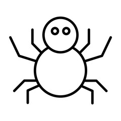Tarantula  Vector Line Icon Design