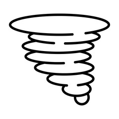Tornado  Vector Line Icon Design
