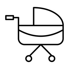 Carriage  Vector Line Icon Design