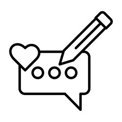 Feedback Vector Line Icon Design