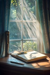 A sunny desk and inspiration notes