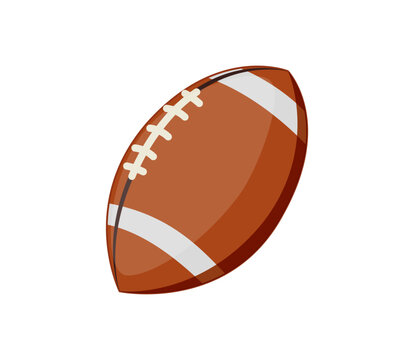 American footbal, regby ball icon of color style design vector template. Vector, design illustration. Vector