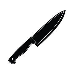 Isolated Knife on White Background