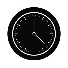 Isolated Wall Clock on White Background