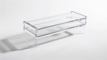 Photorealistic image of a acrylic towel rack with heat resistance on a white background