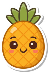 vector illustration of an pineapple fruit