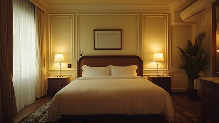 Luxurious hotel room interior design