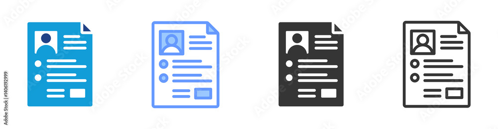 Poster Application icon set multiple style collection
