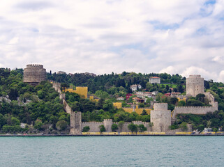 Ancient fortress on Bosphorus waterfront