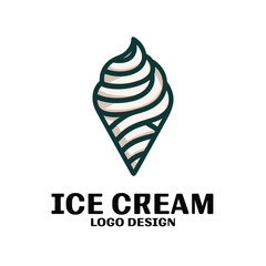 Ice Cream Vector Logo Design