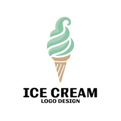 Ice Cream Vector Logo Design