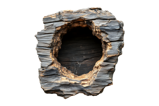 Hole in weathered wooden wall isolated on transparent background
- Powered by Adobe